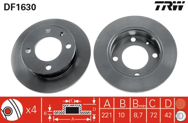 Brake Discs TRW Braking 