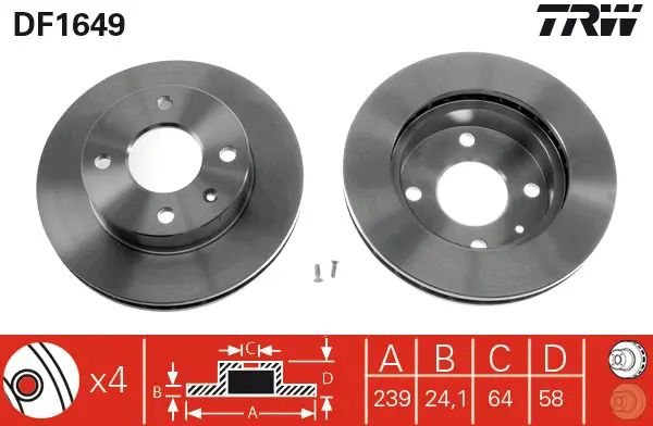 Brake Discs TRW Braking 