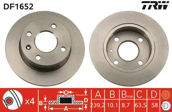 Brake Discs TRW Braking 