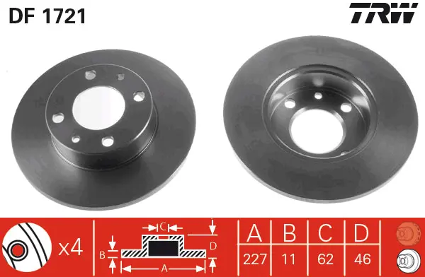 Brake Discs TRW Braking 