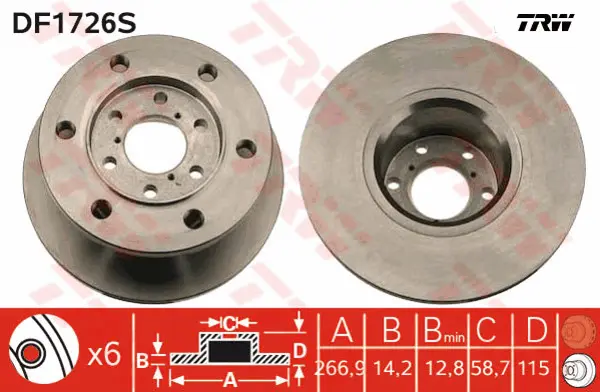 Brake Disc TRW Braking 