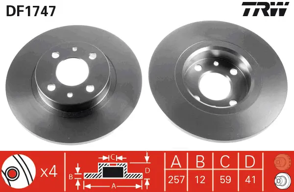 Brake Discs TRW Braking 