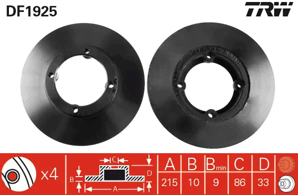 Brake Discs TRW Braking 