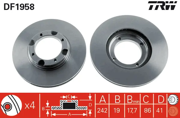 Brake Discs TRW Braking 
