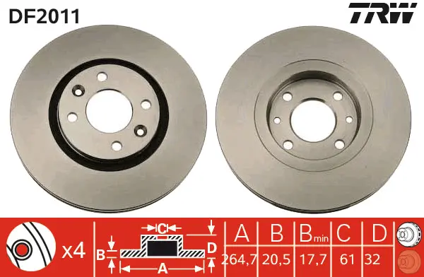 Brake Discs TRW Braking 