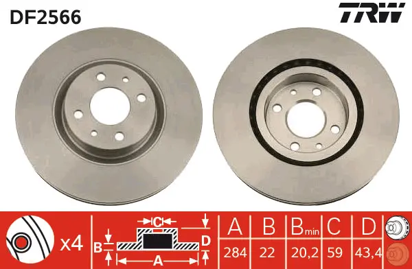 Brake Discs TRW Braking 