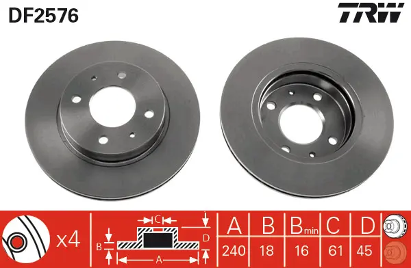 Brake Discs TRW Braking 