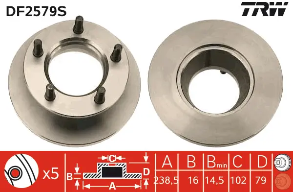 Brake Disc TRW Braking 