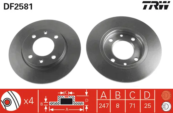 Brake Discs TRW Braking 