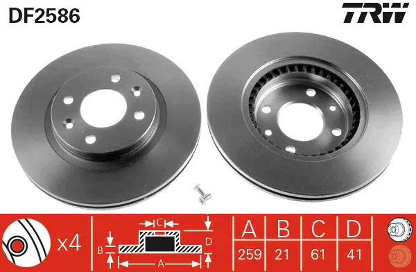 Brake Discs TRW Braking 