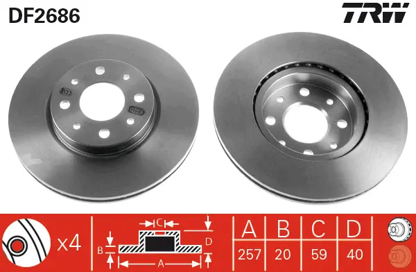 Brake Discs TRW Braking 