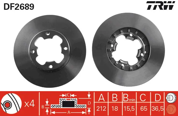 Brake Discs TRW Braking 