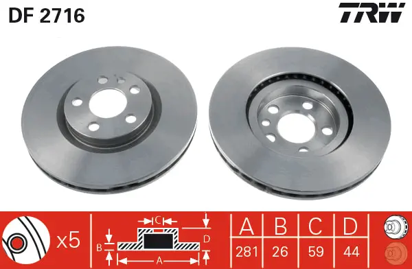 Brake Discs TRW Braking 