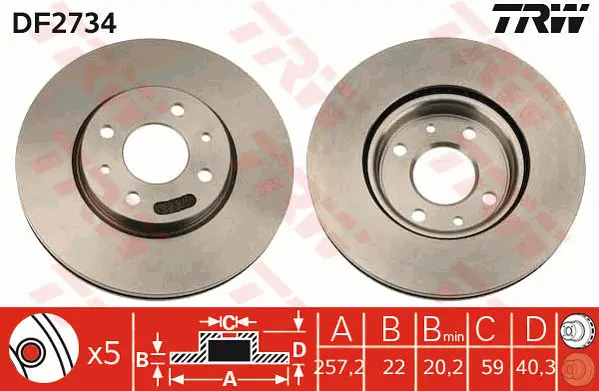 Brake Discs TRW Braking 