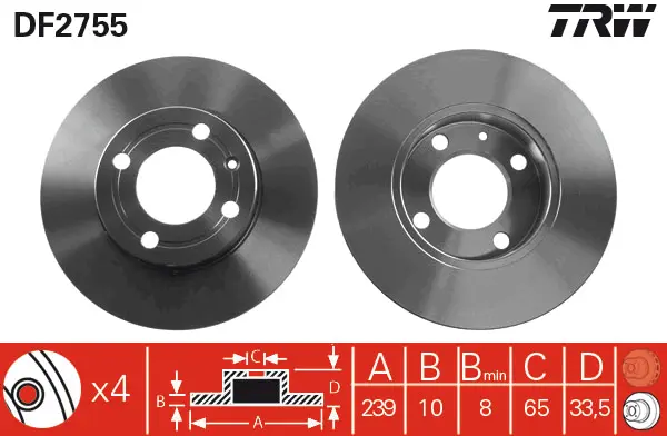 Brake Discs TRW Braking 