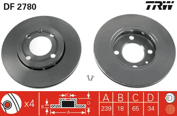 Brake Discs TRW Braking 