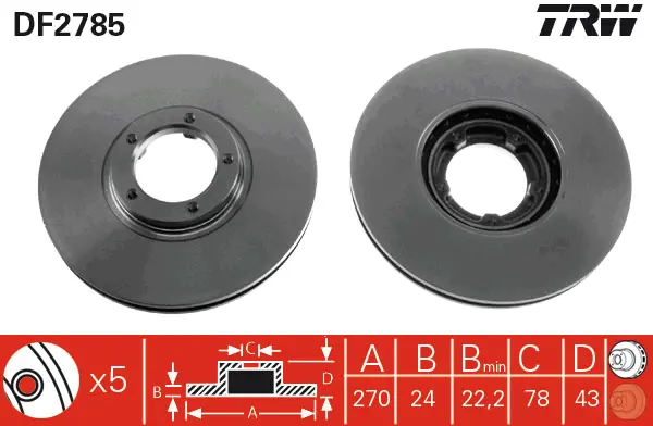 Brake Discs TRW Braking 