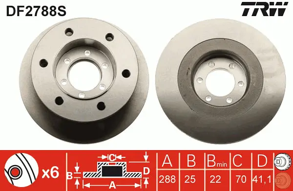 Brake Disc TRW Braking 