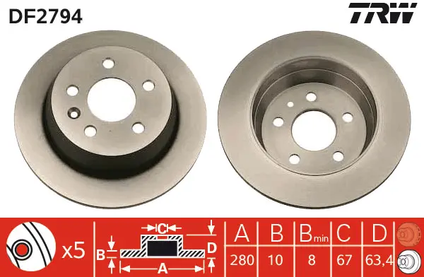 Brake Discs TRW Braking 