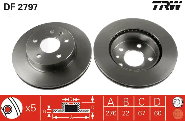 Brake Discs TRW Braking 