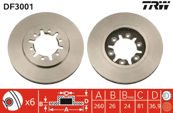 Brake Discs TRW Braking 