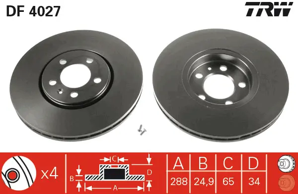 Brake Discs TRW Braking 