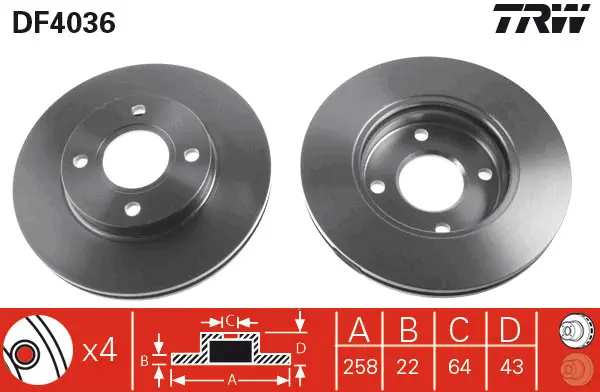 Brake Discs TRW Braking 