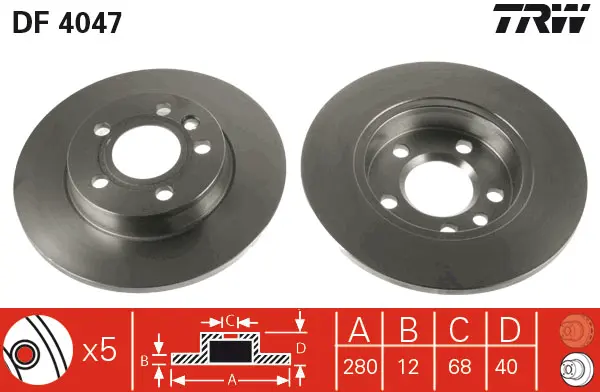 Brake Discs TRW Braking 