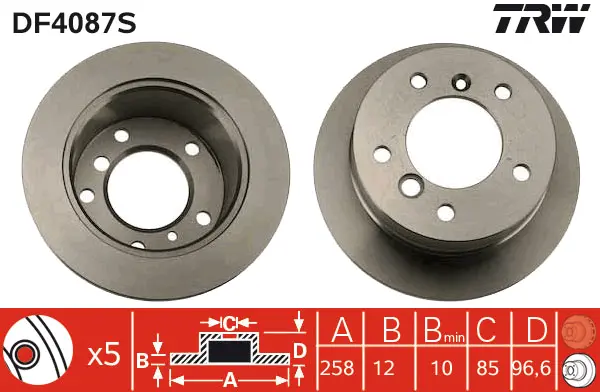 Brake Disc TRW Braking 
