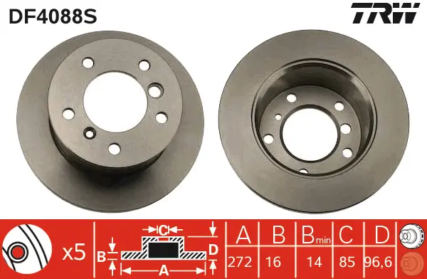Brake Disc TRW Braking 
