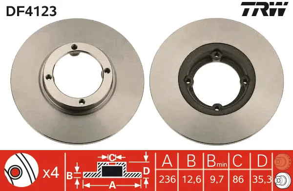 Brake Discs TRW Braking 
