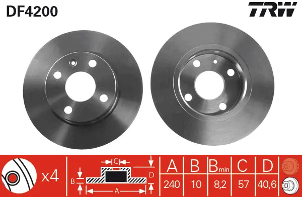Brake Discs TRW Braking 