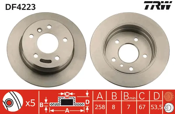 Brake Discs TRW Braking 