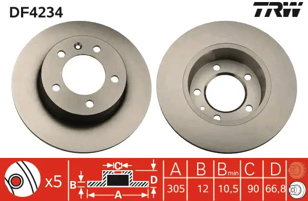 Brake Discs TRW Braking 