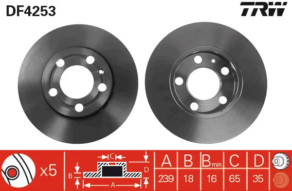 Brake Discs TRW Braking 