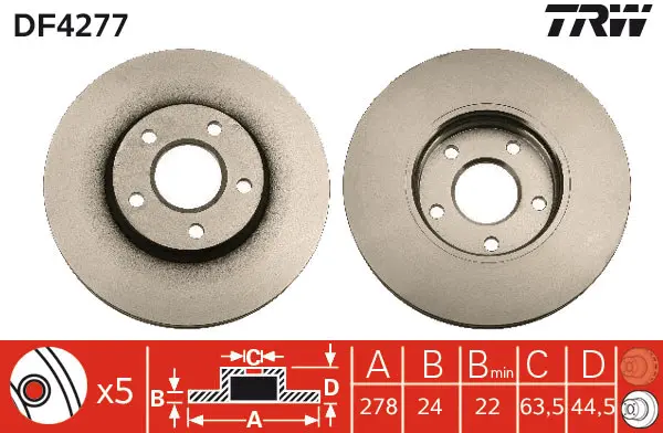 Brake Discs TRW Braking 