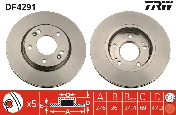 Brake Discs TRW Braking 