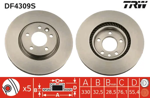 Brake Disc TRW Braking 