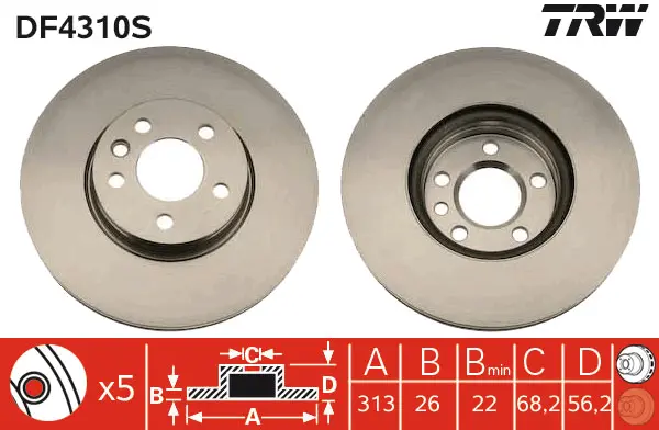 Brake Disc TRW Braking 