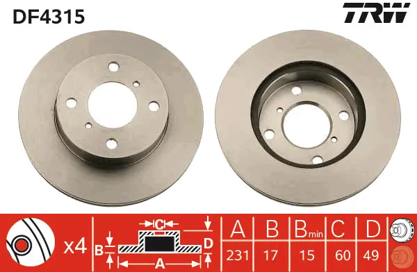 Brake Discs TRW Braking 