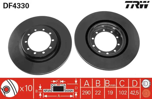 Brake Discs TRW Braking 
