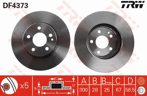 Brake Discs TRW Braking 