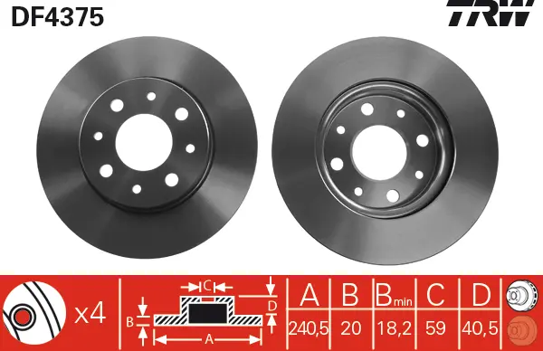 Brake Discs TRW Braking 