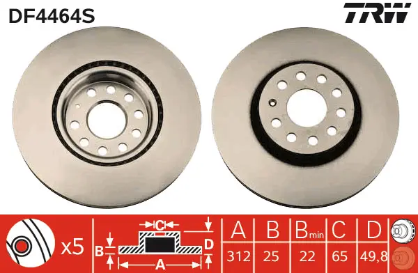 Brake Disc TRW Braking 