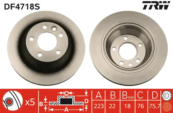 Brake Disc TRW Braking 