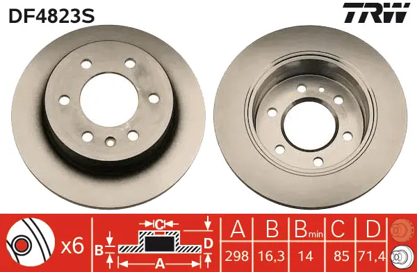 Brake Disc TRW Braking 