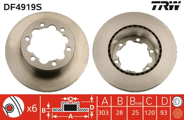 Brake Disc TRW Braking 