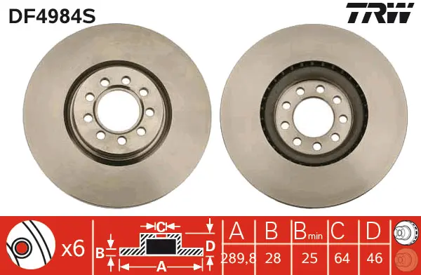 Brake Disc TRW Braking 