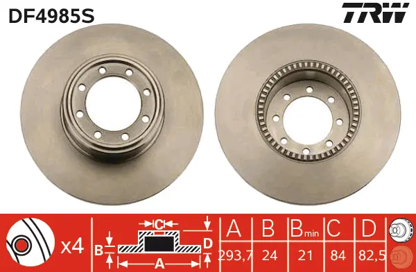 Brake Disc TRW Braking 