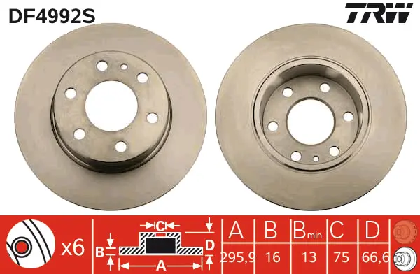 Brake Disc TRW Braking 